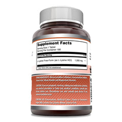 L-Lysine 1000 mg serving size image