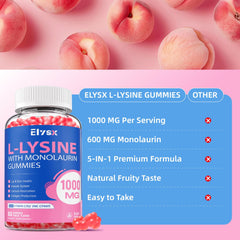 Pectin-based, gluten-free and dairy-free L-Lysine Gummies ingredients
