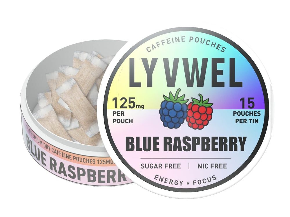 LyvWel guarana caffeine boost visual emphasizes natural energy support.