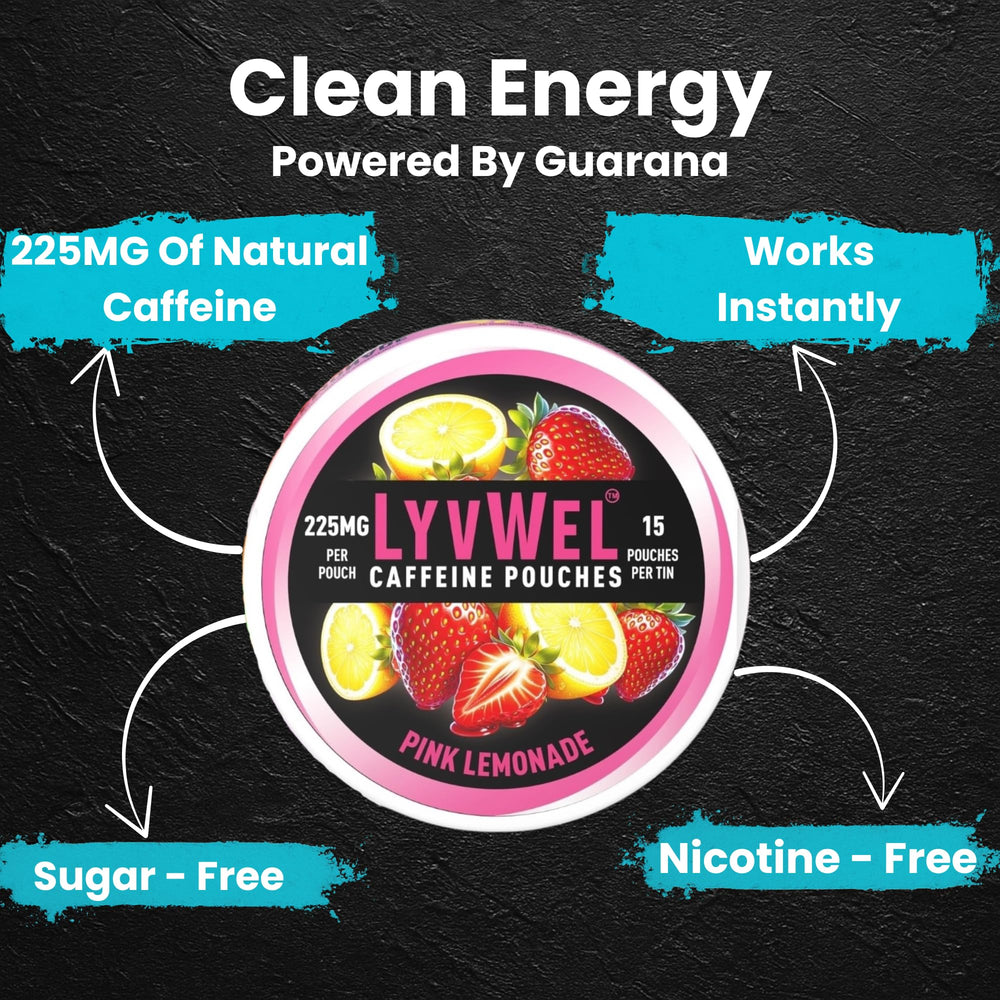 LyvWel pouch under lip use demonstrates discreet energy boost