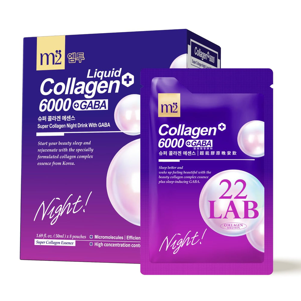 M2 Liquid Collagen Night Beauty Drink bottle with GABA and Biotin
