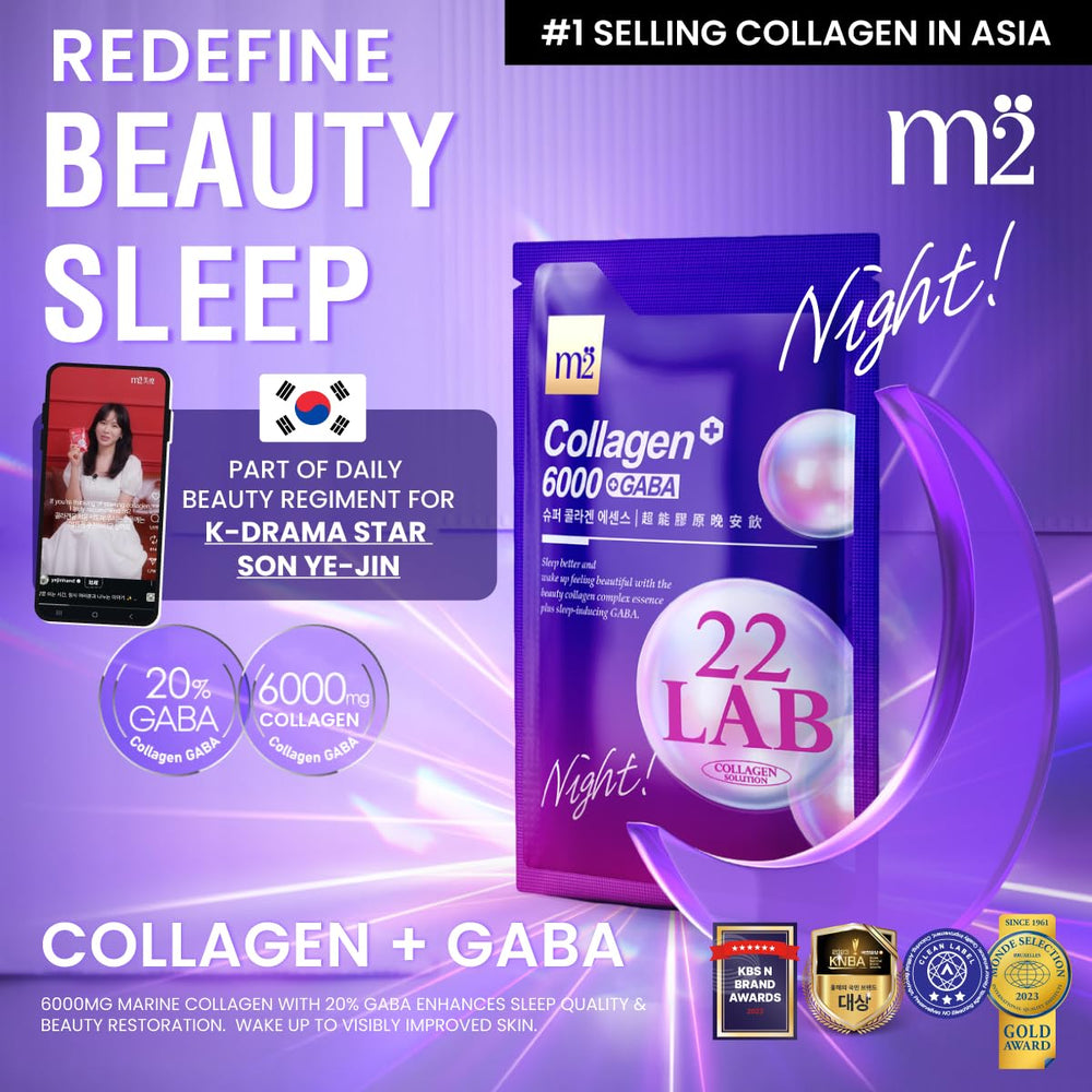 Close-up of fish collagen and silk peptide dual formula