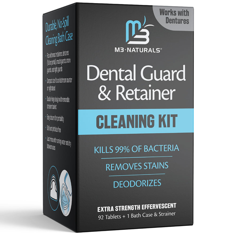 Universal denture bath case with strainer