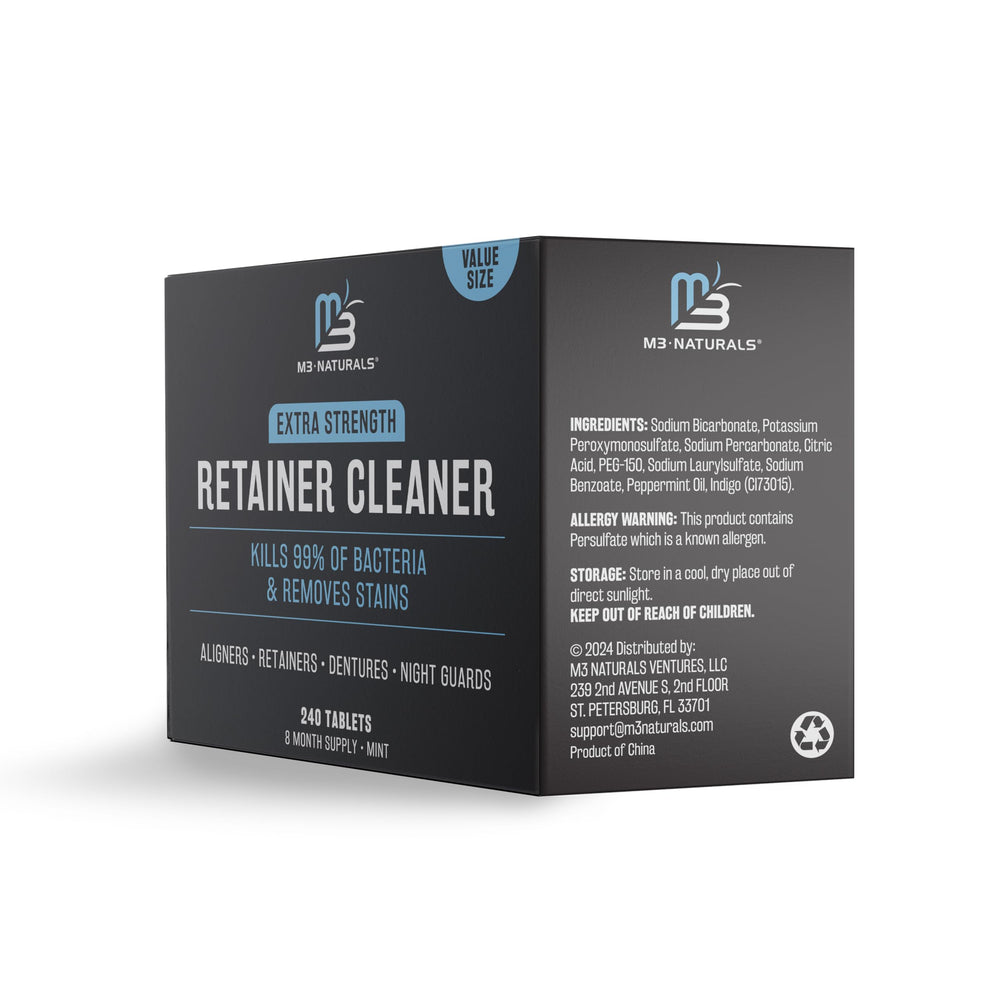 Invisalign and mouth guard cleaning with M3 Naturals