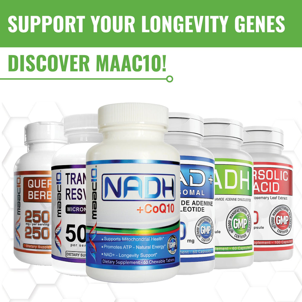 Daily-use MAAC10 NADH scene illustrating simple energy support routine.