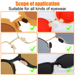 Three shapes of EVA foam nose pads (oval, teardrop, and D-shape) included