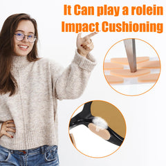 D-shape nose pads in skin color made from EVA foam