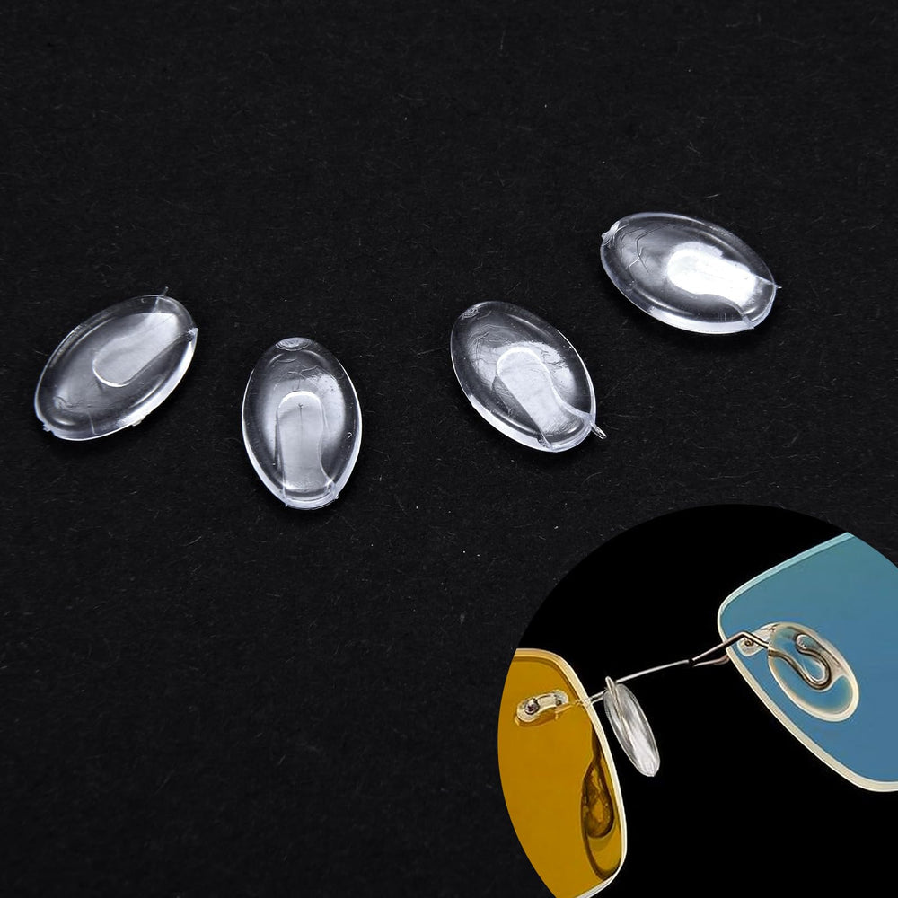 Nose pad size 1.2 x 0.7 x 0.25 cm with 0.25 cm hole