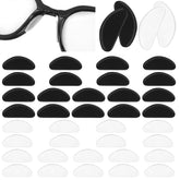 Close-up of Mabor silicone D-shaped anti-slip nose pads in black