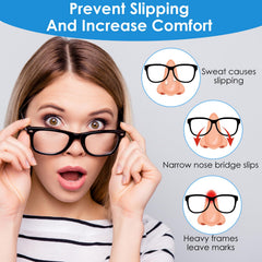 Adhesive backing of Mabor nose pads showing self-adhesive feature