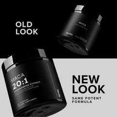 Each capsule delivers 500mg maca root extract