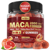 Maca Root Filled Gummies Grapefruit flavor packaging – 60 count