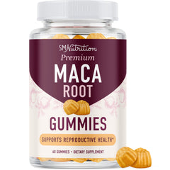 Maca Root Gummies Peach Flavor bottle label