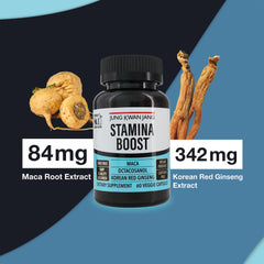 Maca root supplement capsules