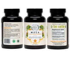 Maca supplement energy and vitality concept image