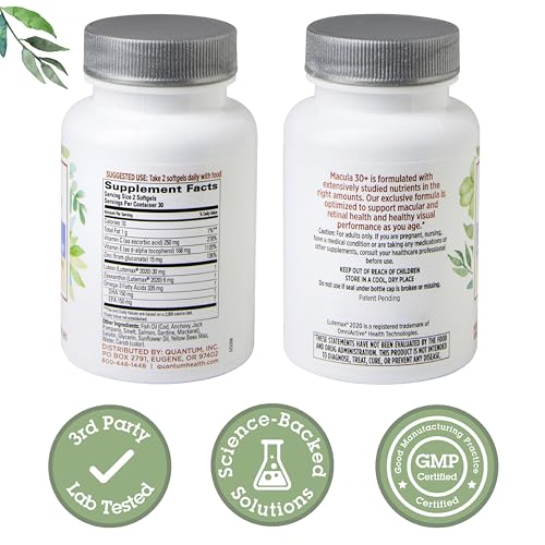 Macula 30+ eye vitamins pack shot