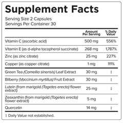 Macutene vegan, gluten-free, non-GMO eye health bottle