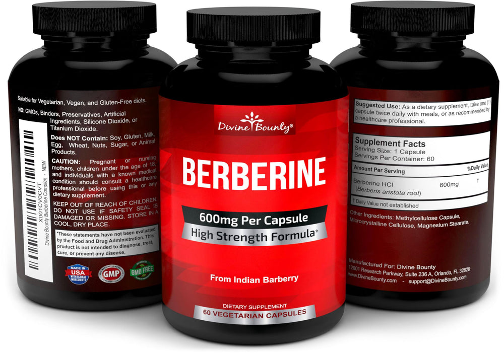 Manufacturing facility in the USA for Divine Bounty Berberine supplement
