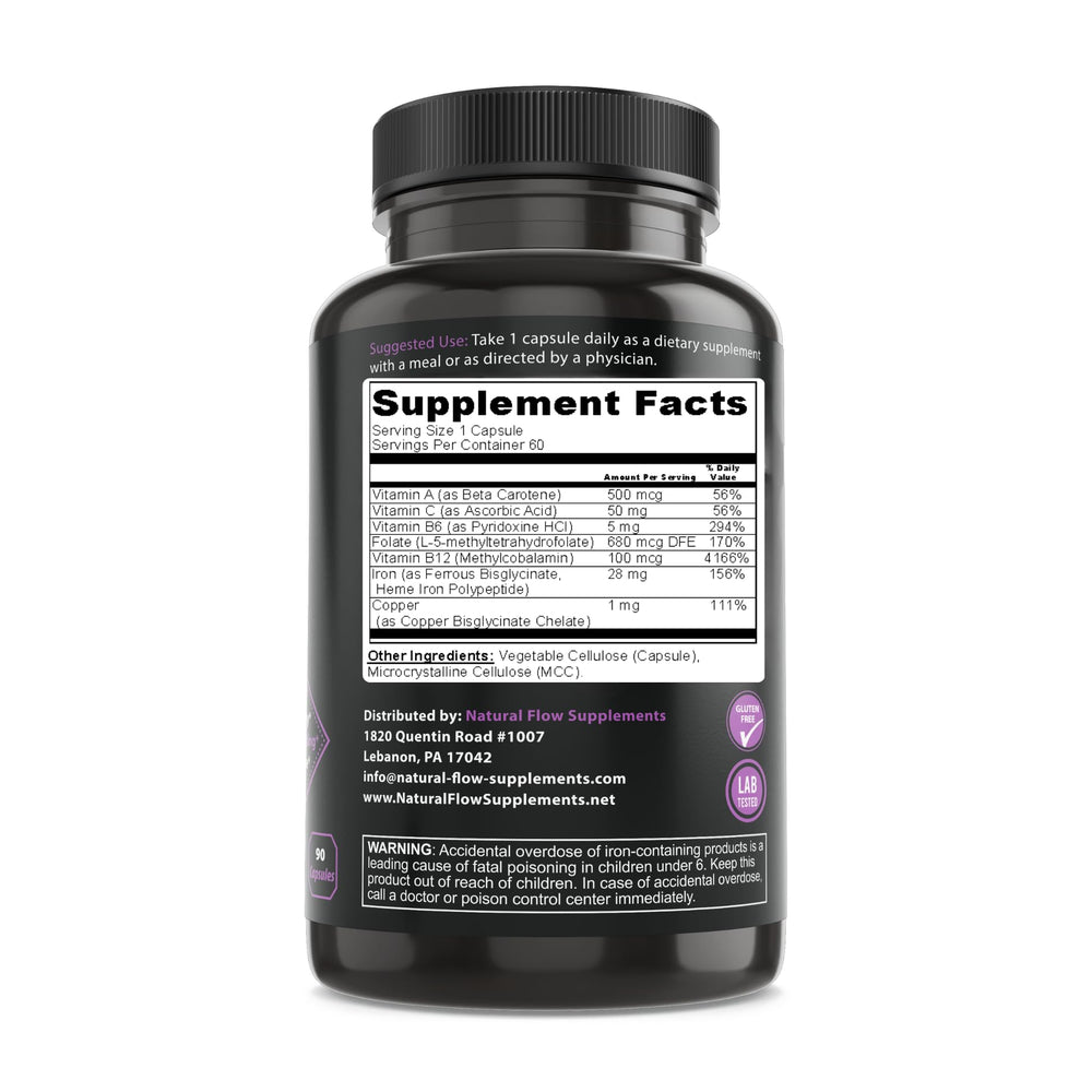 Made in the USA, lab-tested iron supplement
