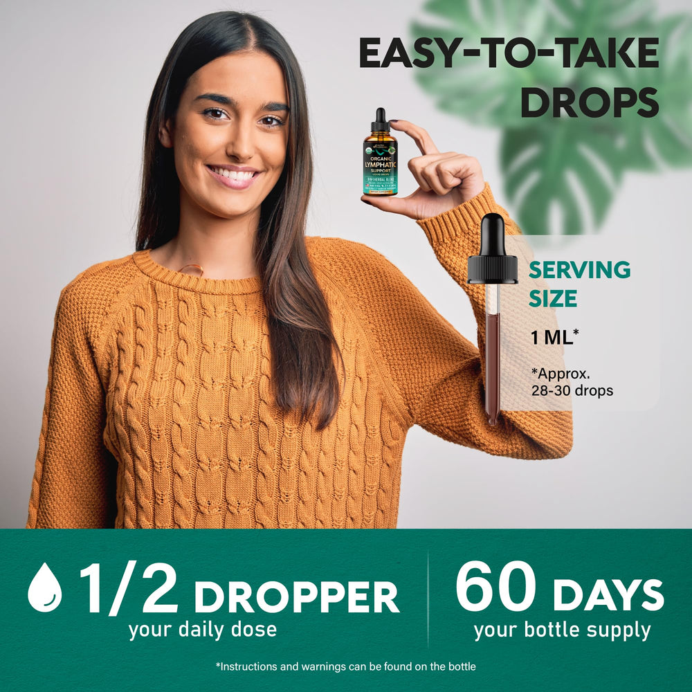 Product packshot emphasizing immune support and detox