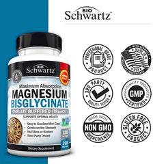 Made in USA magnesium bisglycinate supplement
