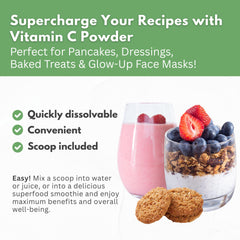 Made in USA Vitamin C powder packaging