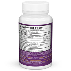 Made in USA label on women's probiotic product