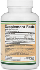 426 mg elemental magnesium per serving in MAG-8