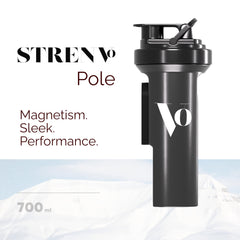 Lifestyle view of Mag Shaker Bottle in gym setting