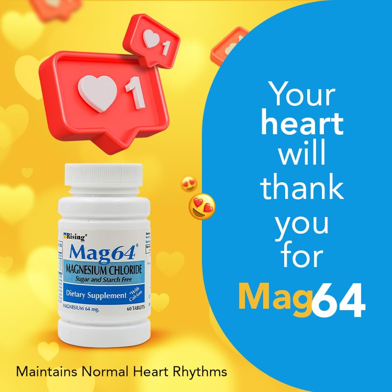 Mag64 tablets in blister pack and bottle