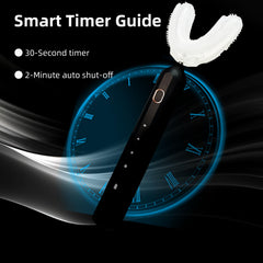 Toothbrush on charging base with black case