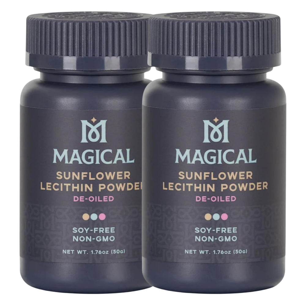 Magical Butter Sunflower Lecithin Powder 2-Pack bottle front view
