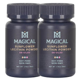 Magical Butter Sunflower Lecithin Powder 2-Pack bottle front view