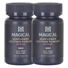 Magical Butter Sunflower Lecithin Powder 2-Pack bottle front view