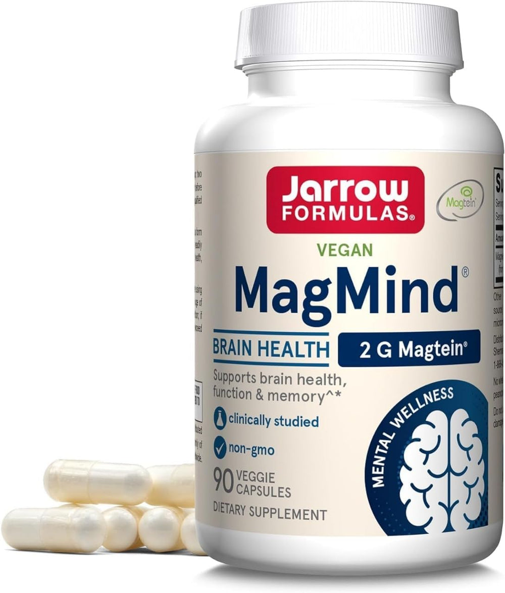 Jarrow Formulas MagMind Magnesium L-Threonate bottle, 90 capsules