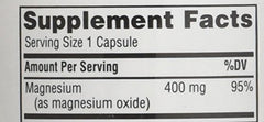 Three bottles of Twinlab Magnesium 400 mg 100 capsules health supplement
