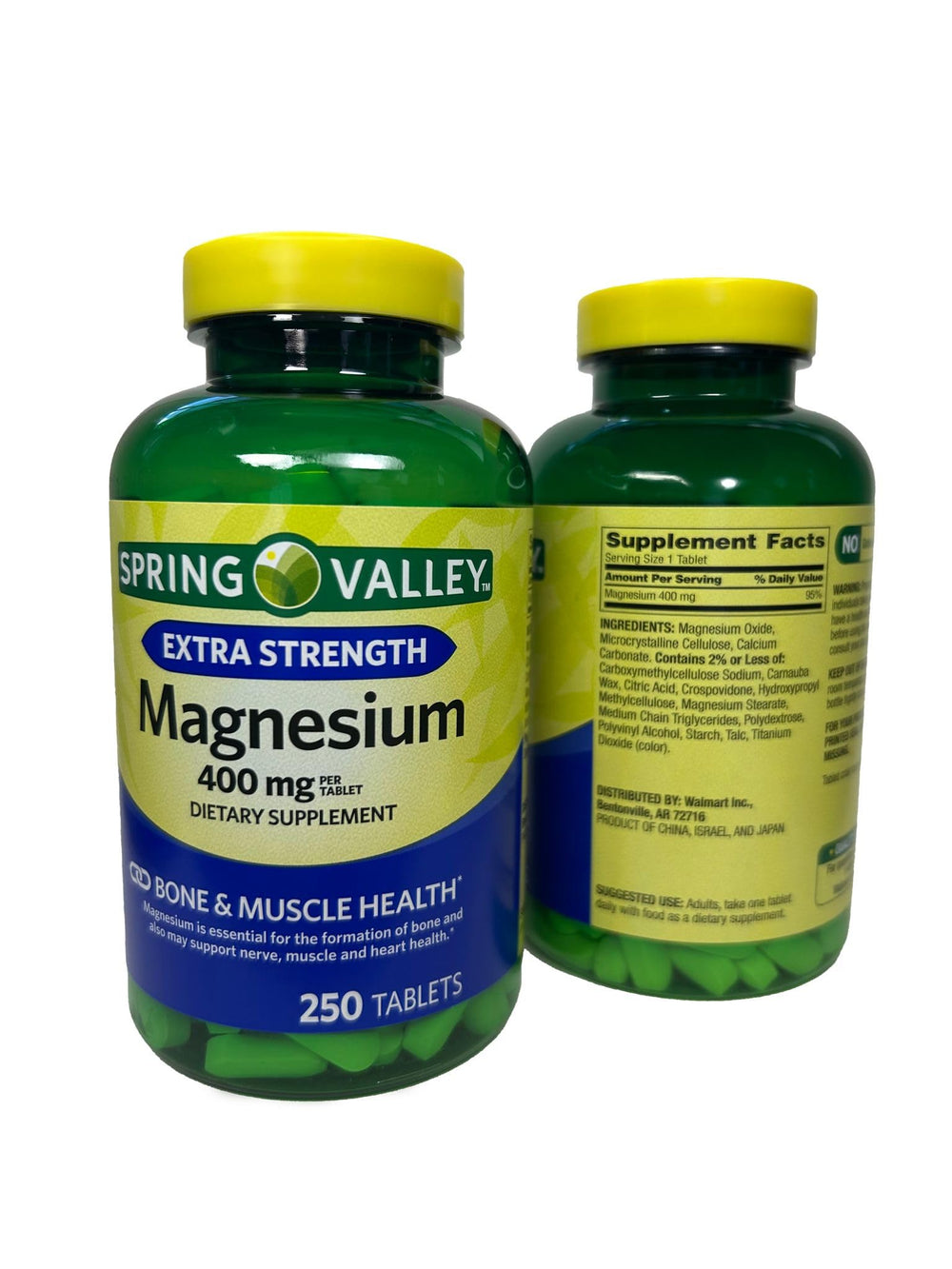 Dietary supplement bottle with 250 tablets