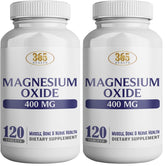 Magnesium 400mg high-potency supplement bottle label