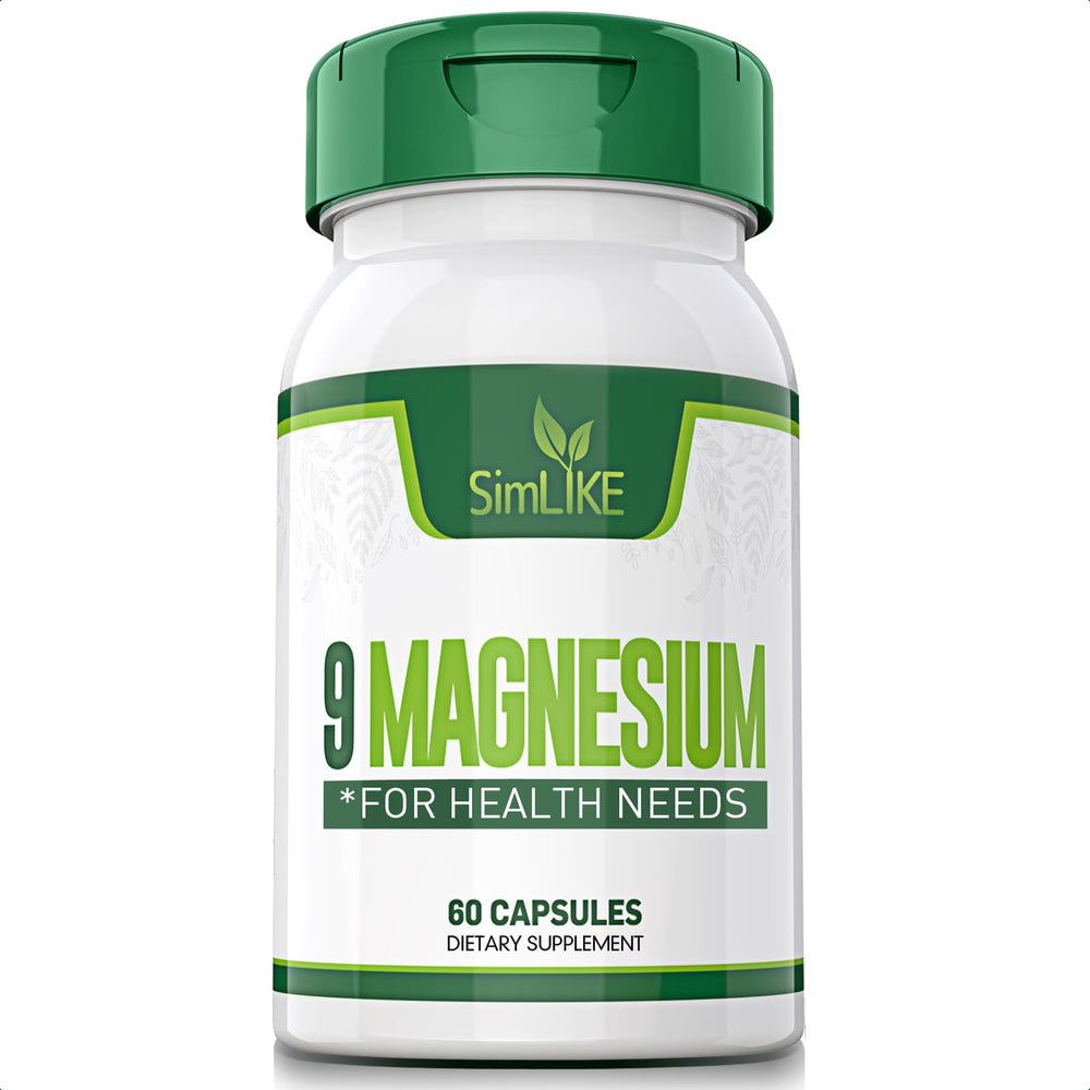 9-Form Magnesium Complex bottle showing 60 capsules