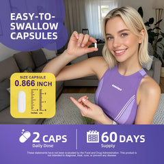 Illustration of daily use with Magnesium Glycinate & Ashwagandha supplement