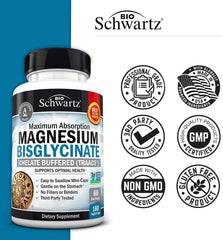 Made in USA quality assurance for BioSchwartz Magnesium Bisglycinate