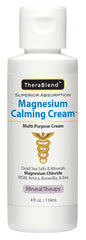 Magnesium Calming Cream 4 oz bottle on neutral background