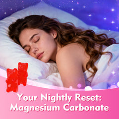 Raspberry-flavored gummies with glossy texture