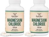 Double Wood Magnesium Chloride bottle with Non-GMO and Gluten Free labeling