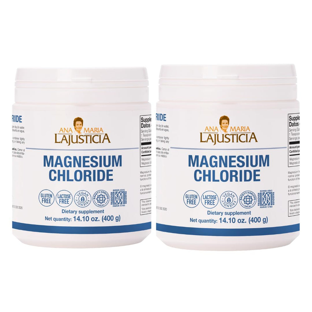 Two-pack Ana Maria LaJusticia Magnesium Chloride 400g front view