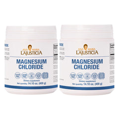 Two-pack Ana Maria LaJusticia Magnesium Chloride 400g front view