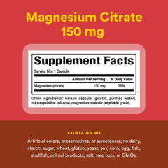 Graphic showing magnesium citrate supports muscle health
