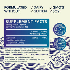 Box packaging highlighting high absorption and digestion support