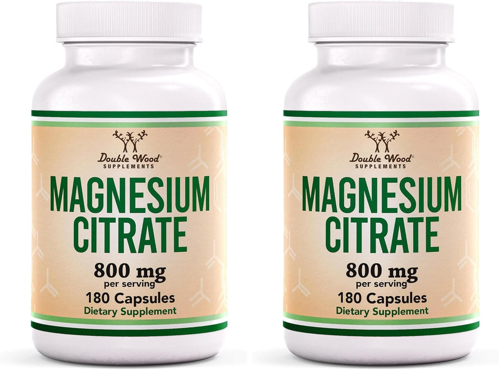 Magnesium Citrate 800mg bottle front view – Pack of 2