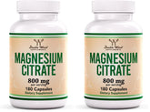 Magnesium Citrate 800mg bottle front view – Pack of 2